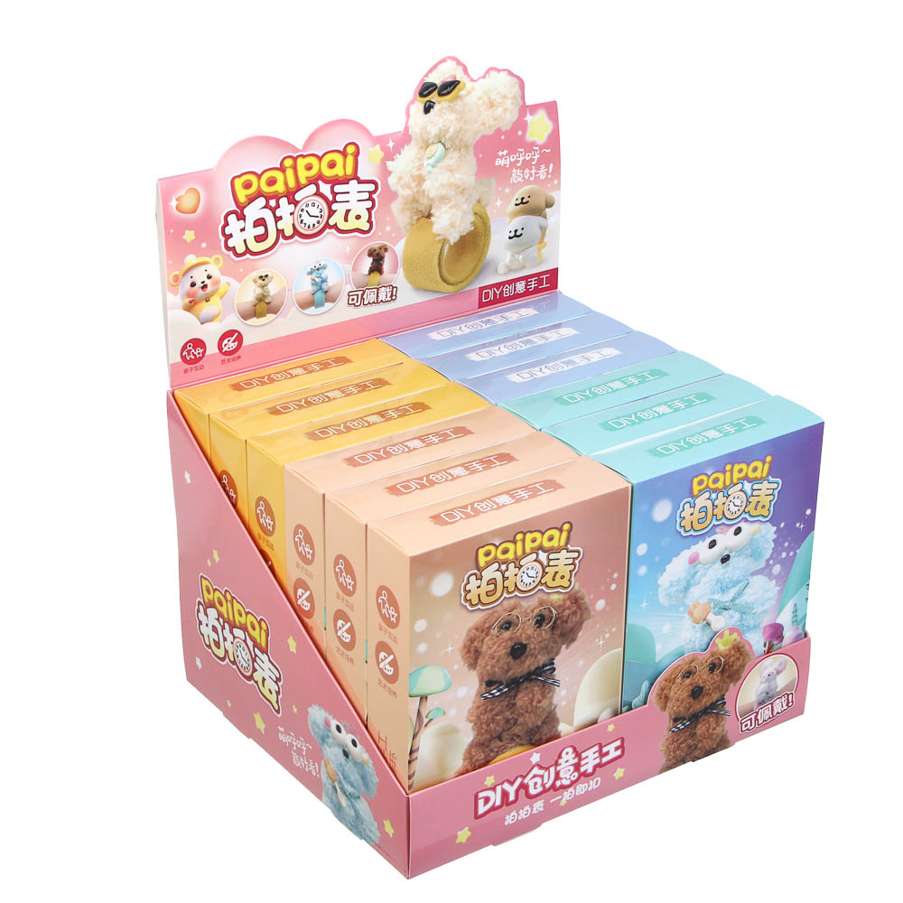 Набор для творчества "Мякиши" животные из меховых палочек, PP, клей, PVC, 12,5х17,7х3,8см, 4 дизайна - #16