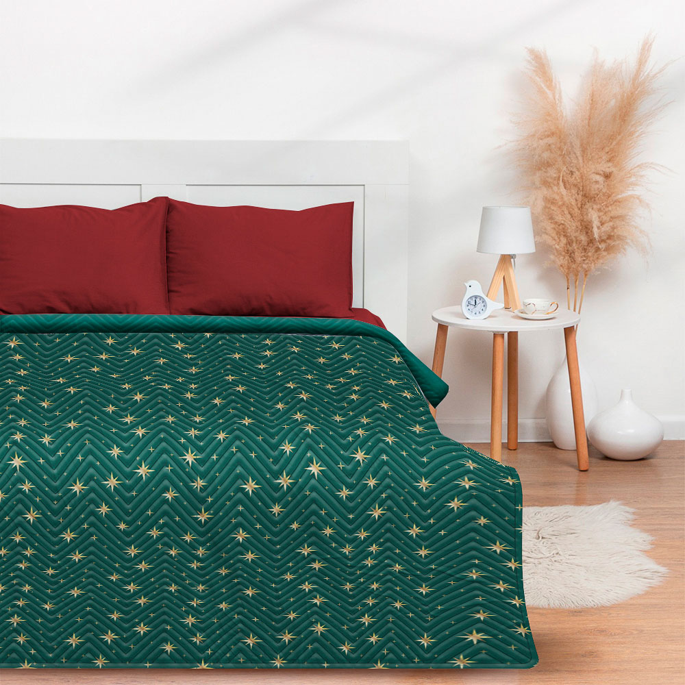 PROVANCE Щелкунчик Покрывало велюр, звезды, 200х220см, 100% полиэстер, 2 дизайна - #7