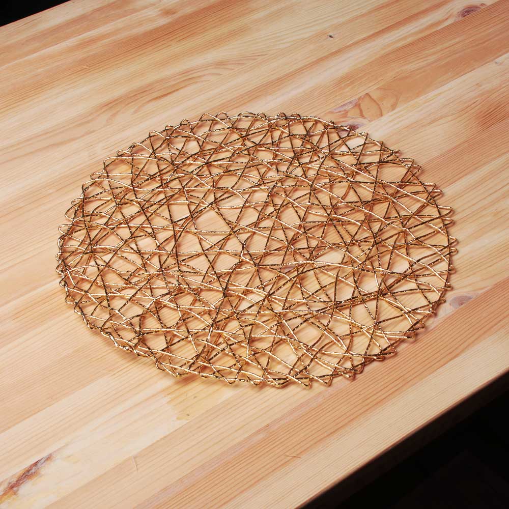 VETTA Салфетка декоративная круглая "Плетение", ПВХ, d38см, 2 цвета - #4