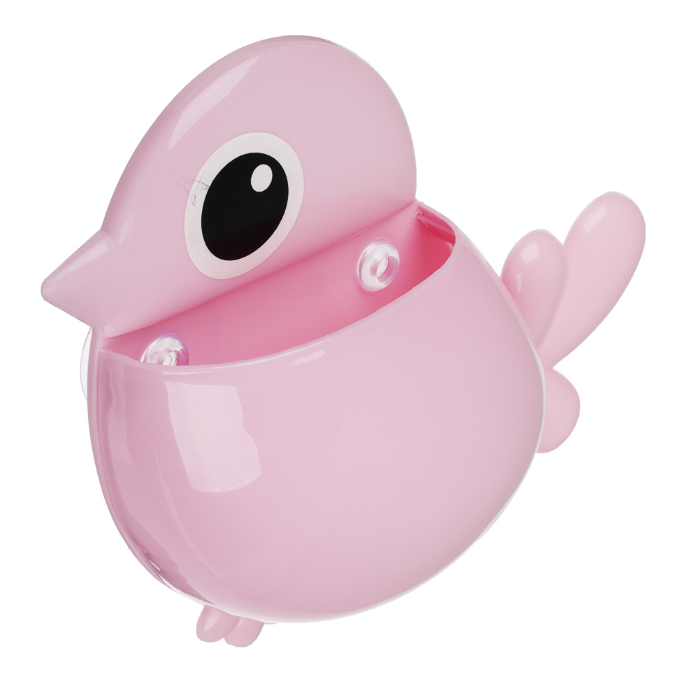 VETTA Держатель для зубных щеток и пасты на присосках "Птенчик", пластик, 21x16см, 3 цвета - #2