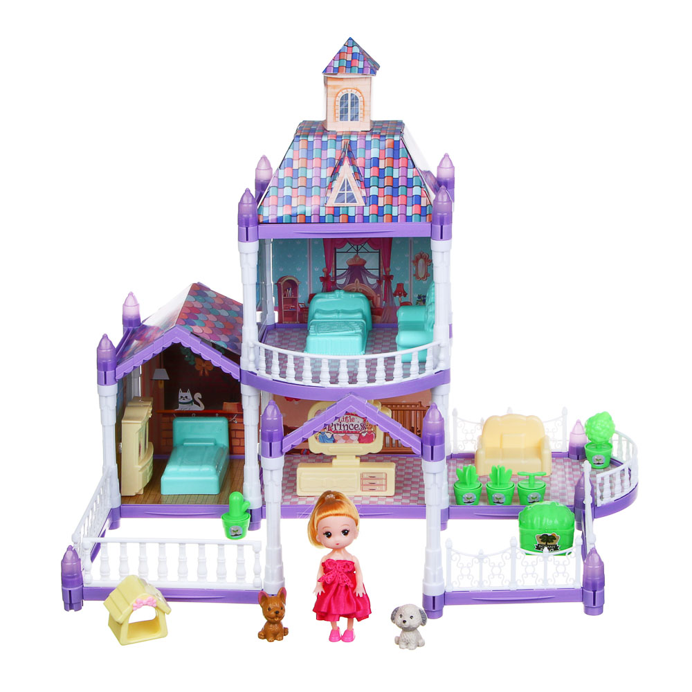 ИГРОЛЕНД Дом для куклы с акс. питомцами и куклой, ABS, PP, полиэстер, 30х8х23 см - #5