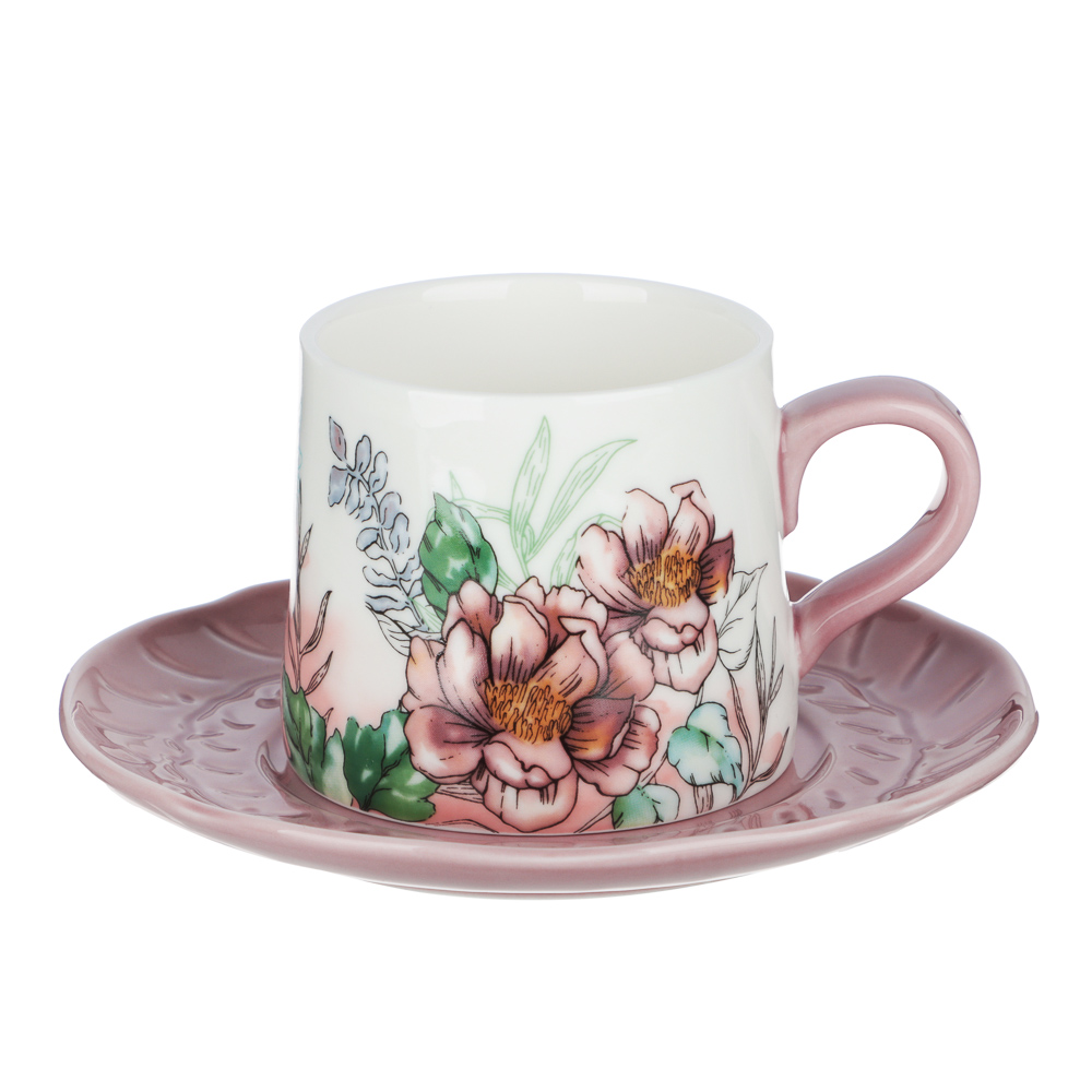 Набор чайный 2 пр., 180мл, MILLIMI, Сирень, фарфор - #1