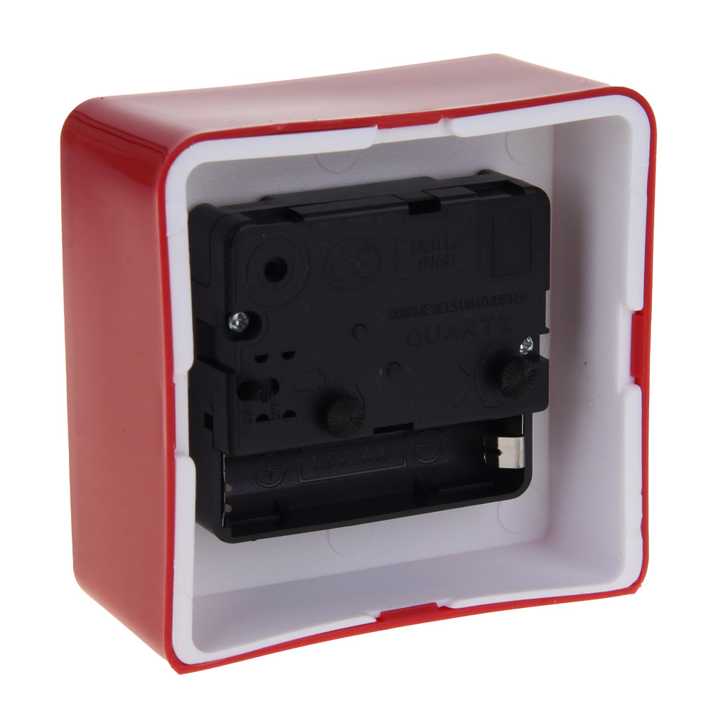 LADECOR CHRONO Будильник, 8,3x4x8,3 см, пластик, 1xAA, цвет красный - #3