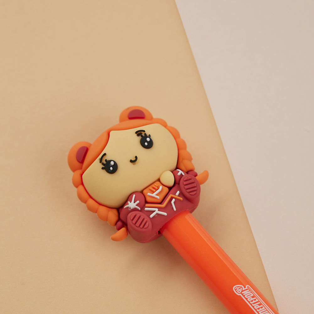 BY Русские Супергерои Авторучка шар.синяя, с фигуркой в форме супергероя, 4 диз., "Кавай", дисплей - #16