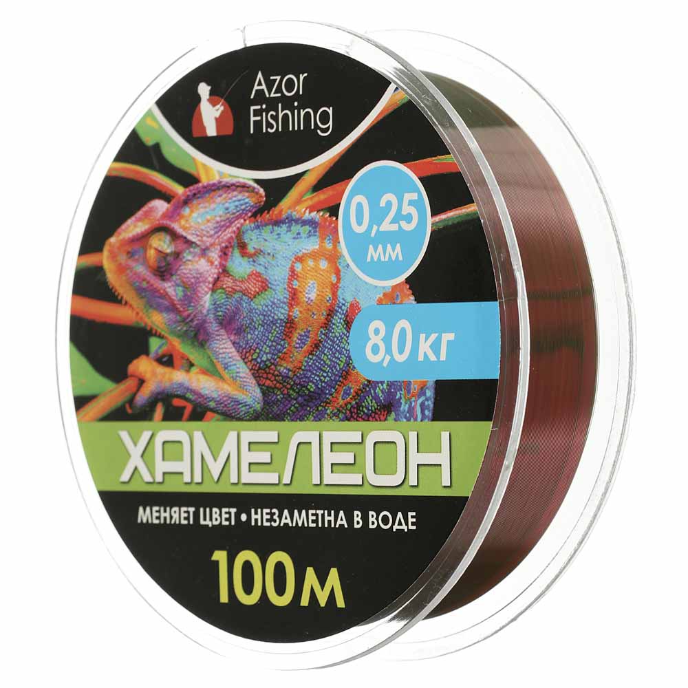 Леска AZOR FISHING "Хамелеон" 100м, 0,16мм, разрывная нагрузка 3,9 кг - #4