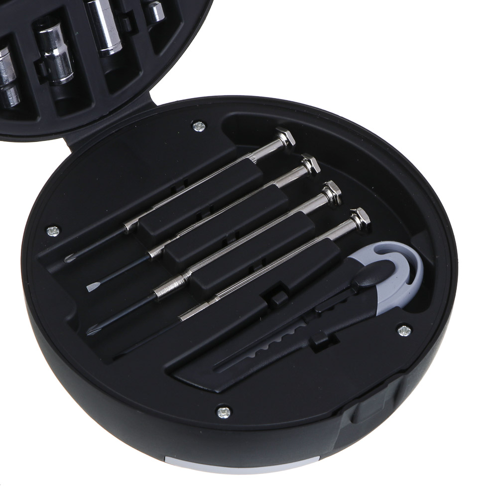 РОКОТ Набор подарочный: 4 головки, 10 бит, отвертка под биты, нож, 4 отвертки для точных работ - #6