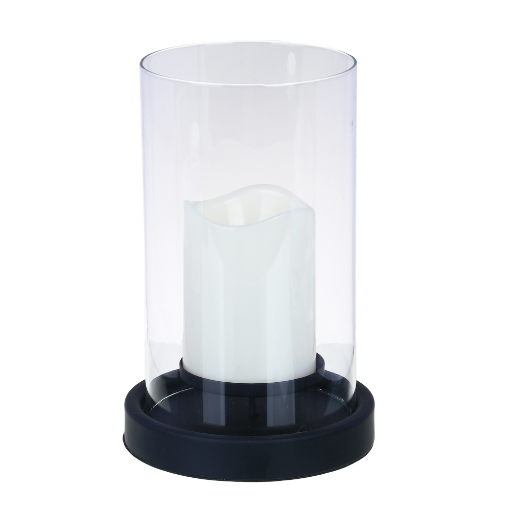 Светильник LED в форме подсвечника со свечой, металл, пластик, стекло, 14х14х21,5 см - #2