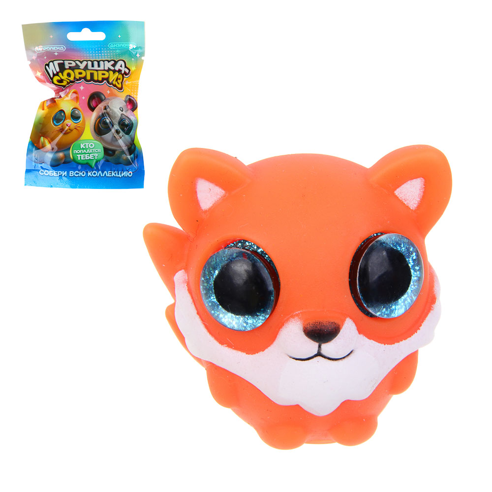 ИГРОЛЕНД Игрушка-сюрприз «Животные с блестящими глазками», PVC, 4,5см, 5 дизайнов - #1
