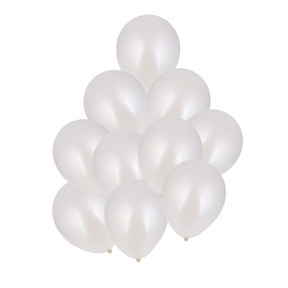 FNtastic Набор шаров цвет металлик, 10 шт, 12" белый перламутр - #1