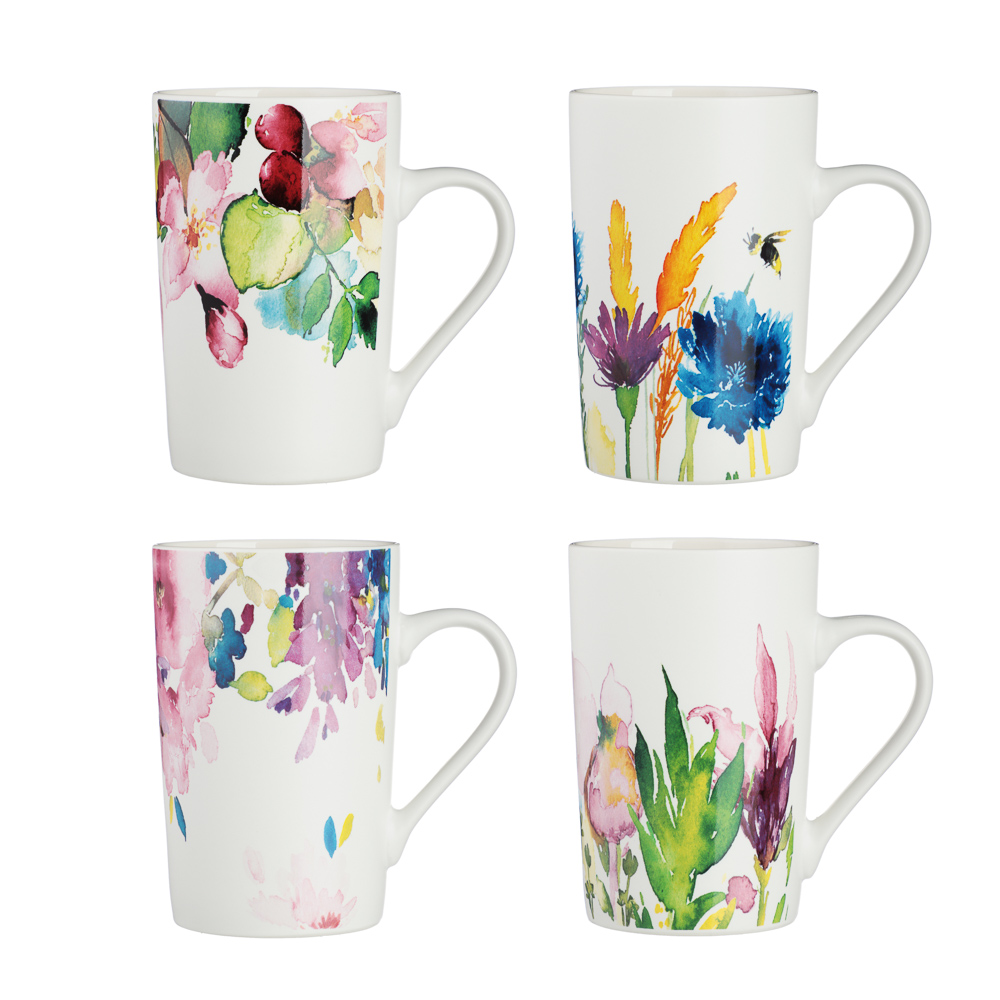 MILLIMI Акварель Кружка 380мл, фарфор, 4 дизайна - #1