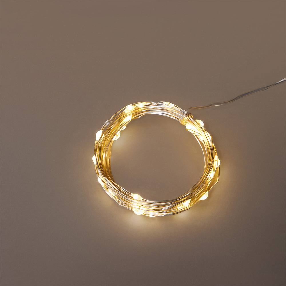 СНОУ БУМ Гирлянда эл. занавес нить 300 LED, 3х3м, 10 нитей, шампань, пост. свечение,медь, 220В, 50Гц - #12