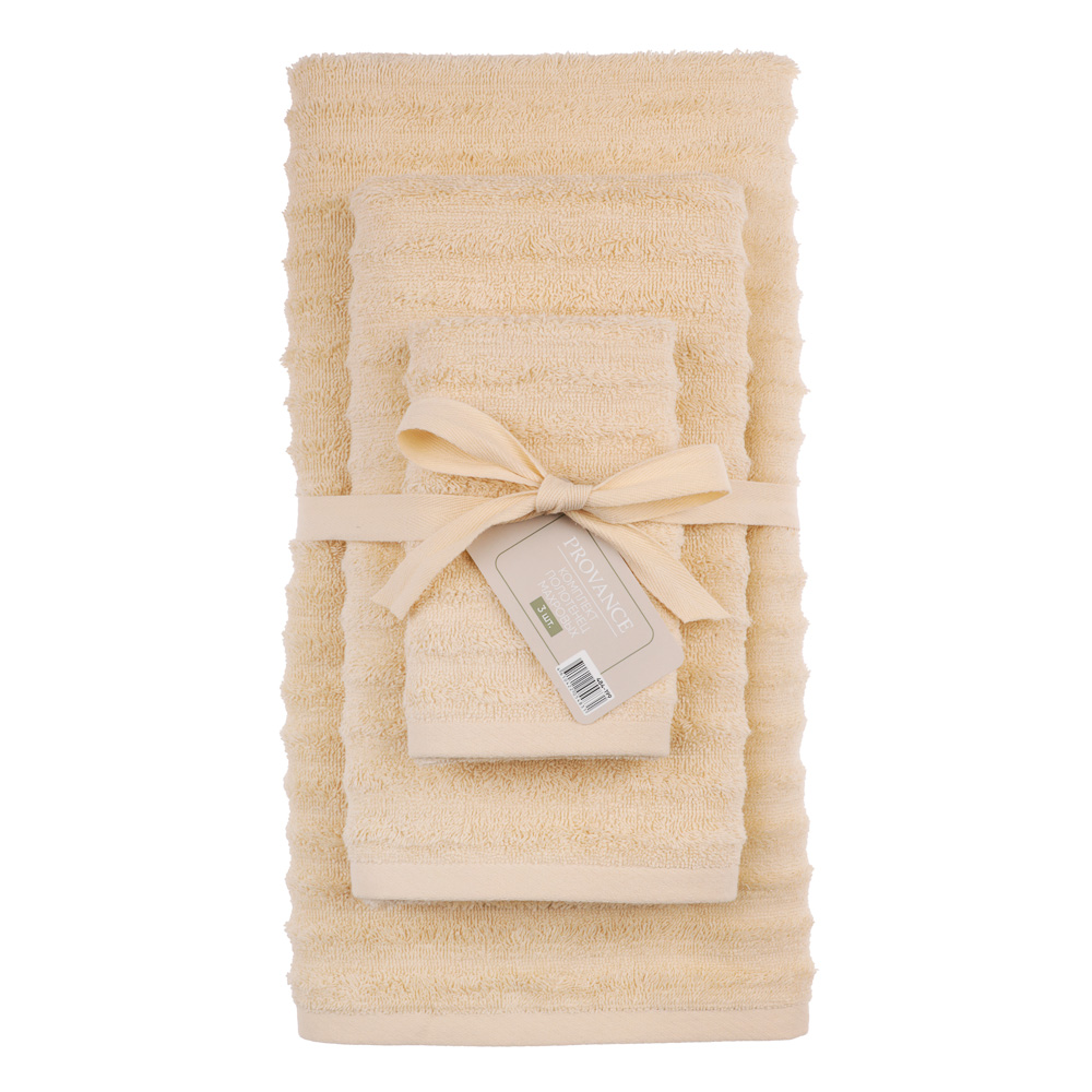 PROVANCE Монблан Комплект полотенец махровых, 30х50, 50х90, 70х130см, 100% хлопок, 450гр/м, 3 цвета - #13