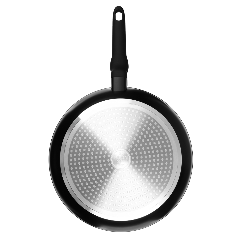 SATOSHI Стоун Сковорода литая с крышкой d28см, антипригарное покрытие мрамор, индукция - #6