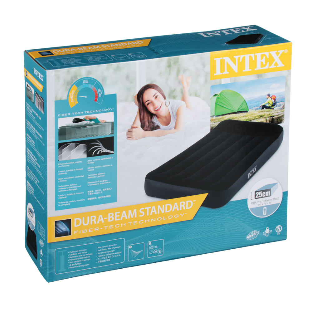 INTEX Матрас надувной PILLOW REST с подголовником, 191х99х25см, до 136кг, 64141 - #2