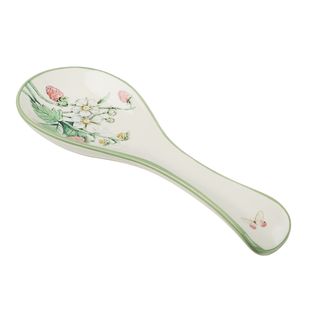 MILLIMI Земляника Подставка под ложку, 24х9х2,5см, керамика - #1