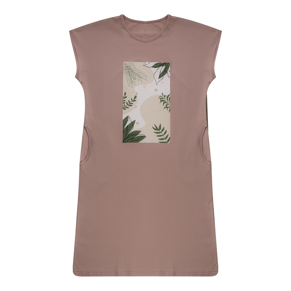 Туника женская с принтом, р. 48-54, 100% хлопок - #2