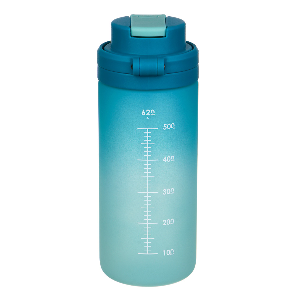 SILAPRO Max Бутылка для воды, 20х7.5см, 620мл, голубой, PC, PP - #7