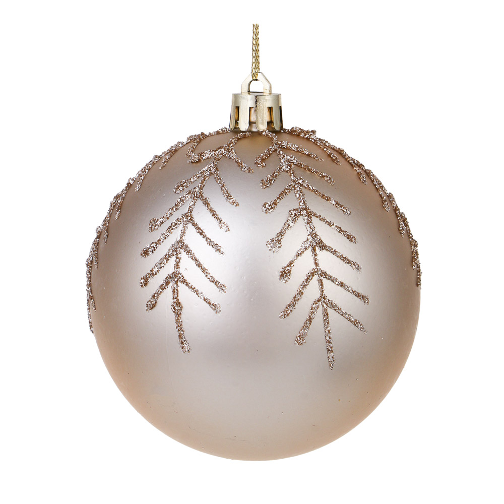 СНОУ БУМ Набор шаров 8 см, 4 шт, шампань, зеленый 26-162 - #4