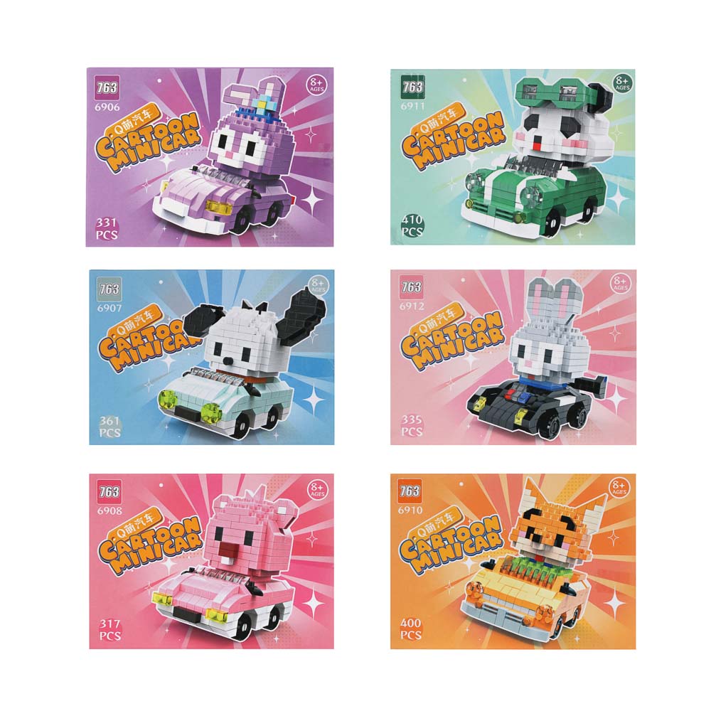 ИГРОЛЕНД Конструктор "Мультяшинки", 16,5х4,8х12 см, ABS, 6 видов - #2