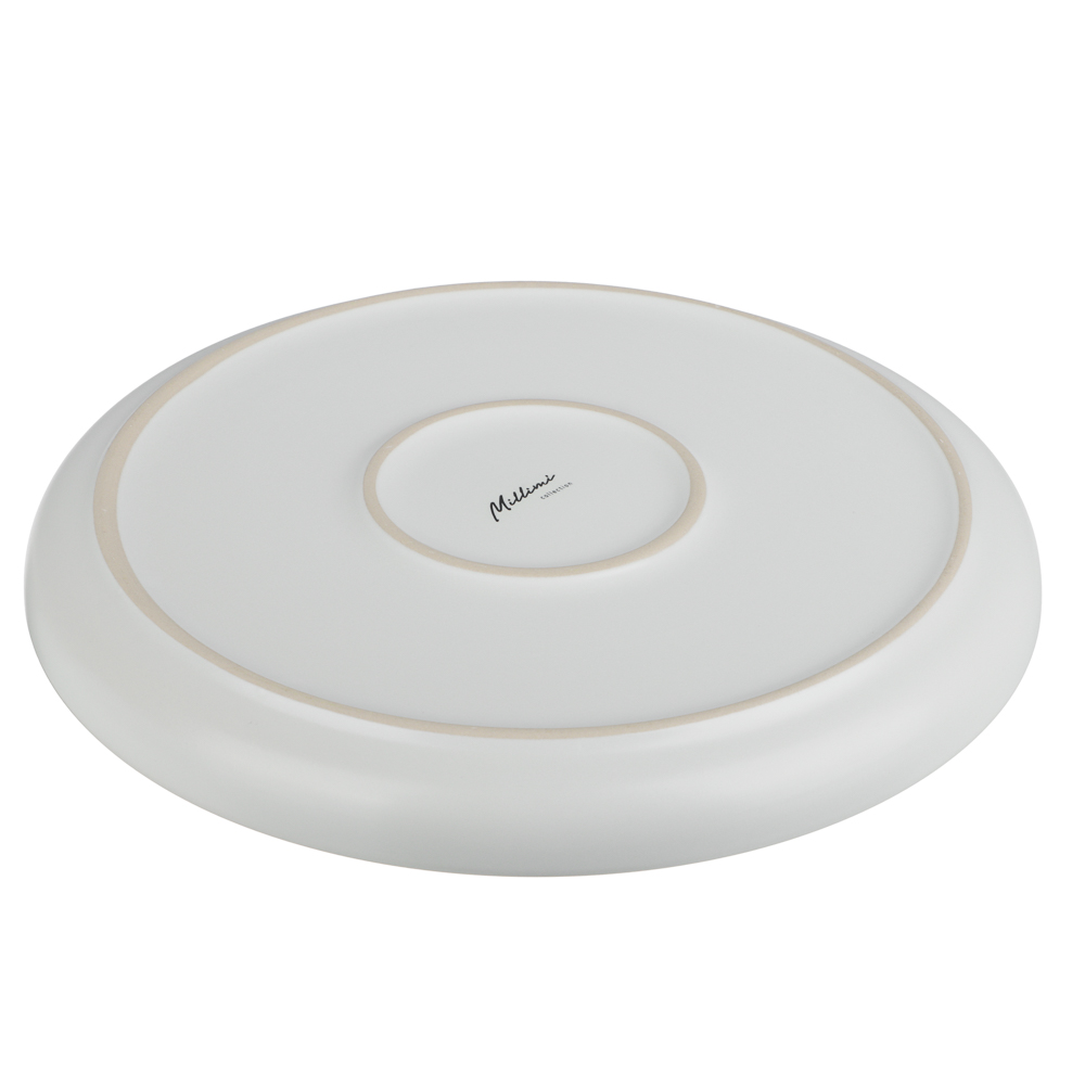 Тарелка подстановочная 26,6см, тм MILLIMI, Треция белый, керамика - #5