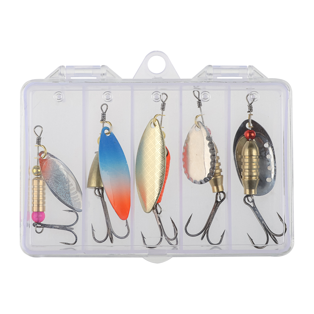 Набор блесен тм AZOR FISHING, 5шт., в пластиковой коробке, 3-7 грамм - #3