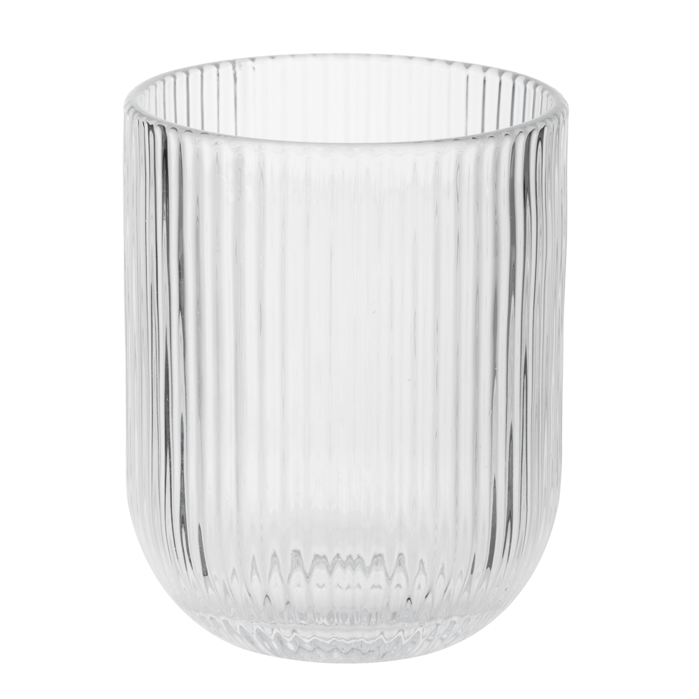 MILLIMI Стакан Грея, 250мл, стекло, прозрачный, рифленый - #1