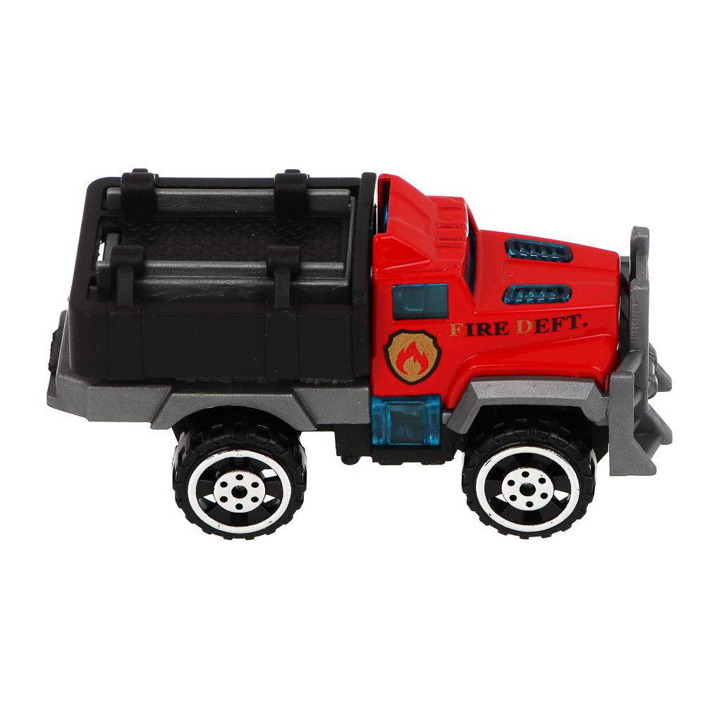 ИГРОЛЕНД Набор из 3-х машин "Пожарная служба", металл, 10,5х5,2х21,5 см, 4 дизайна - #7