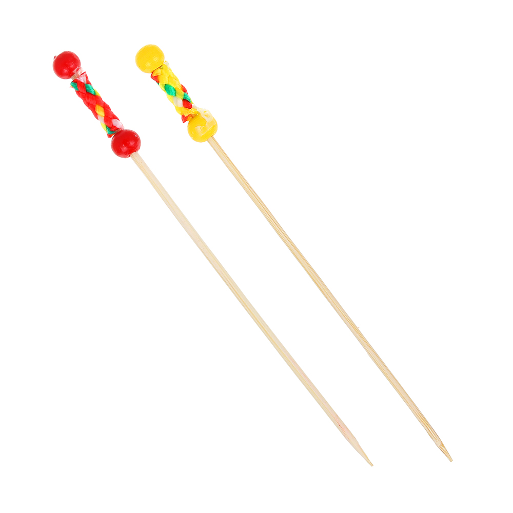 Шпажки для канапе тм Fntastic, 24шт, дерево, пластик, 12 см, 2 цвета - #2