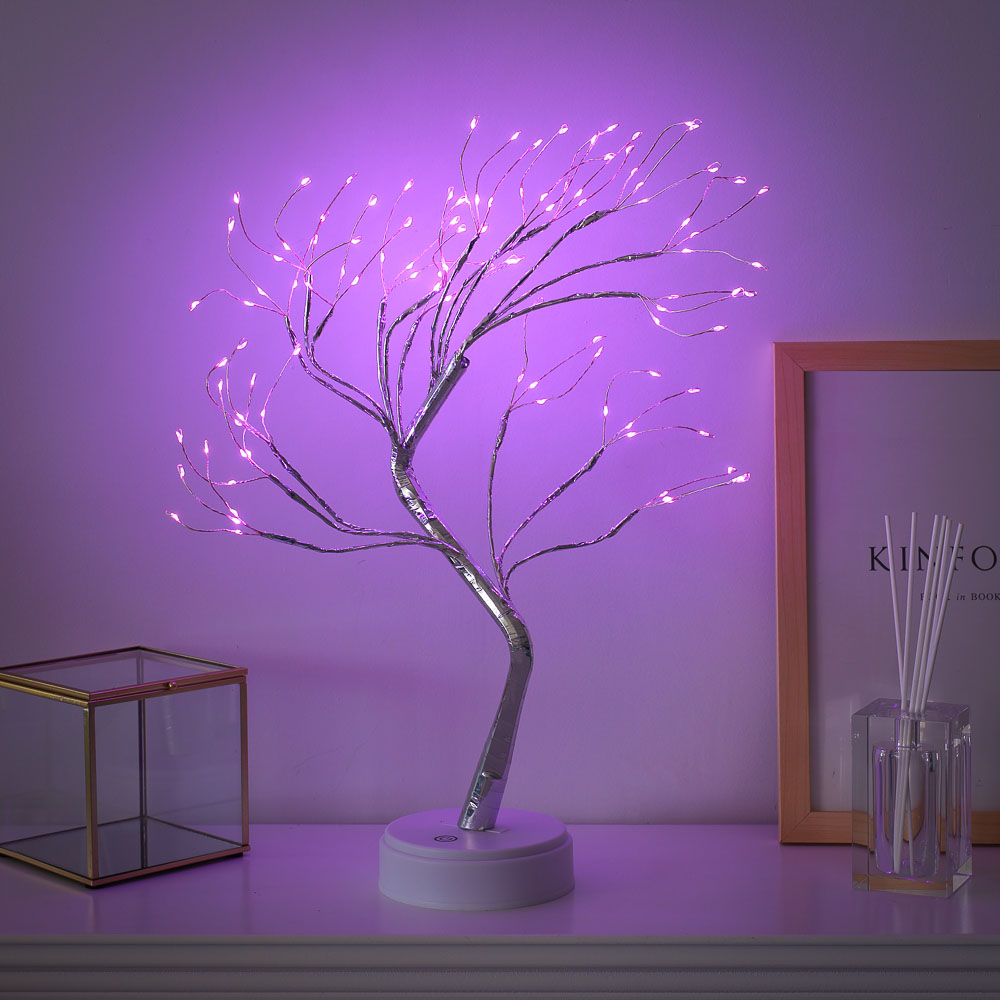 Светильник в форме декоративного дерева, 50 см, питание от батарейки, арт 4 - #1