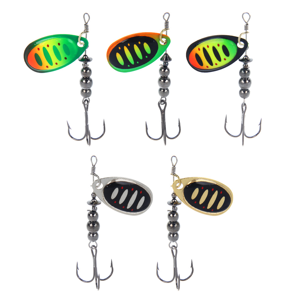 Блесна вращающаяся "Радуга" тм AZOR FISHING, №3, 6,5 гр, 5 цветов - #1