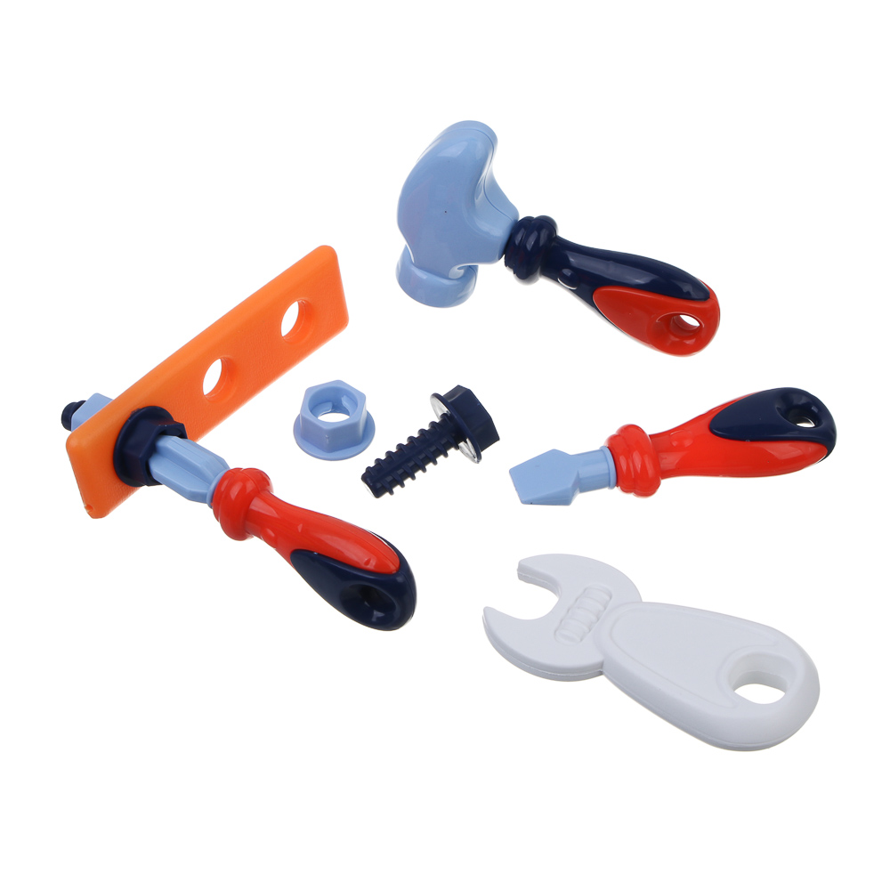 ИГРОЛЕНД Набор инструментов в чемоданчике, 12 предметов, ABS, 21,2х20х5 см - #4