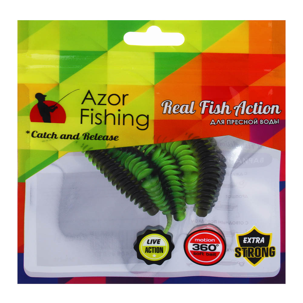 AZOR FISHING Приманка силиконовая КУКОЛКА 60мм, 5шт - #4