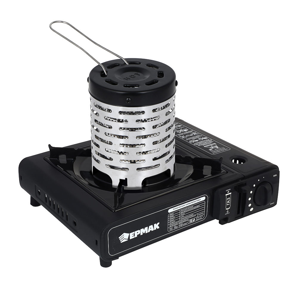 Плитка газ. к бал. с цанг. захватом портативная тм ЕРМАК, переходник, кейс, 34х26х9см - #8