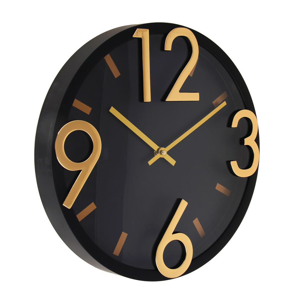LADECOR CHRONO Часы настенные круглые, пластик, d30 см, 1xAA, цвет черный, арт.06-60 - #2
