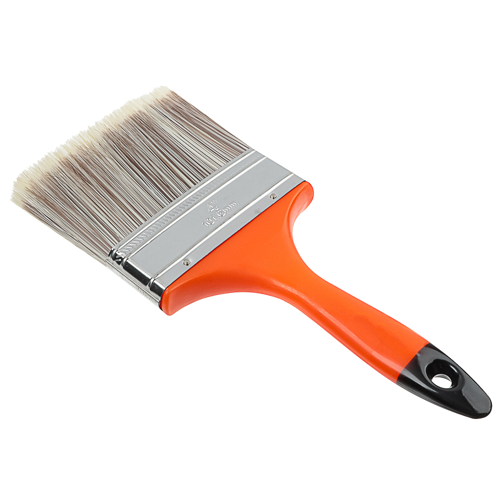 ЕРМАК/Headman Кисть малярная плоская "Kанекарон" иск. щетина 4" (100мм) - #1