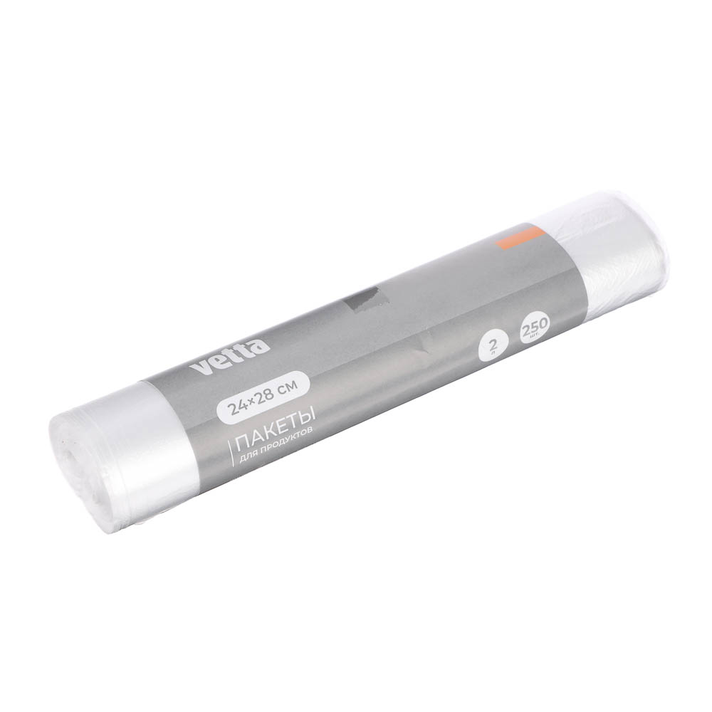 Пакеты для продуктов тм VETTA, 24х28см (2л), 6мкм, полиэтилен, 250шт - #1
