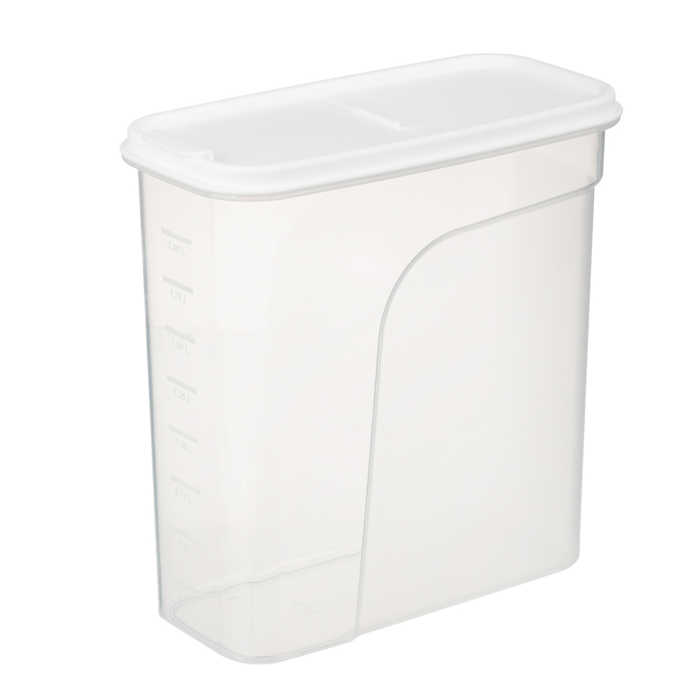 Банка для сыпучих продуктов МАШ прямоугольный 2,4л, пластик - #1