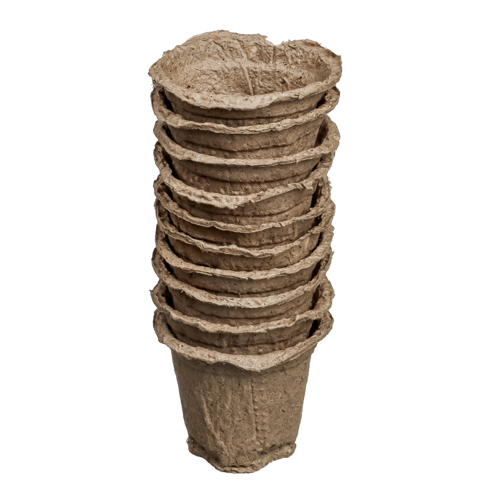 Набор торфяных горшочков 80x80мм 10шт - #1