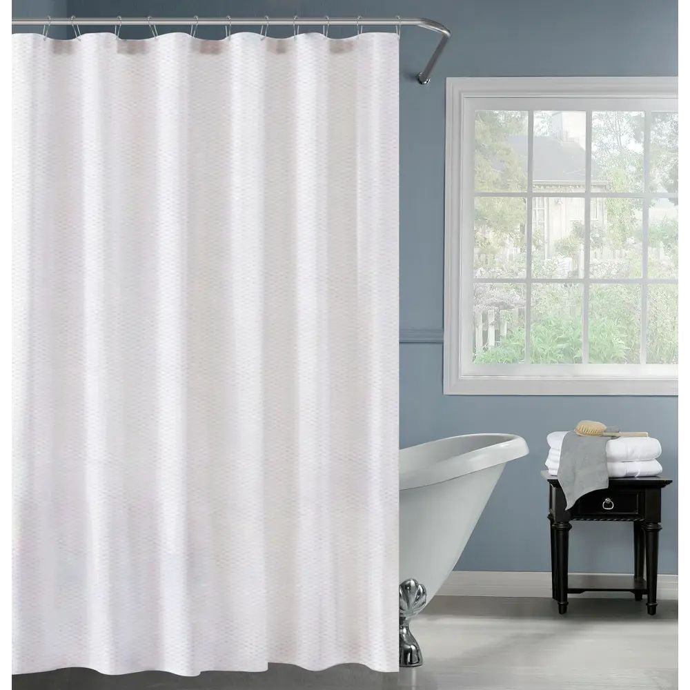 Штора для ванной 180Х200см EMY, белый, SWC-95-61-WHT - #4