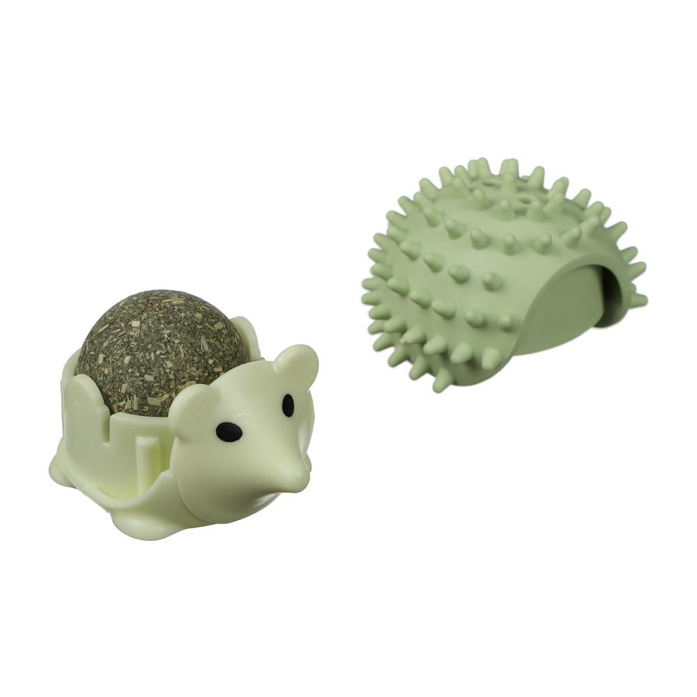 Игрушка-чесалка для кошек тм VETTA, ёжик с мятой, 7,5см - #25