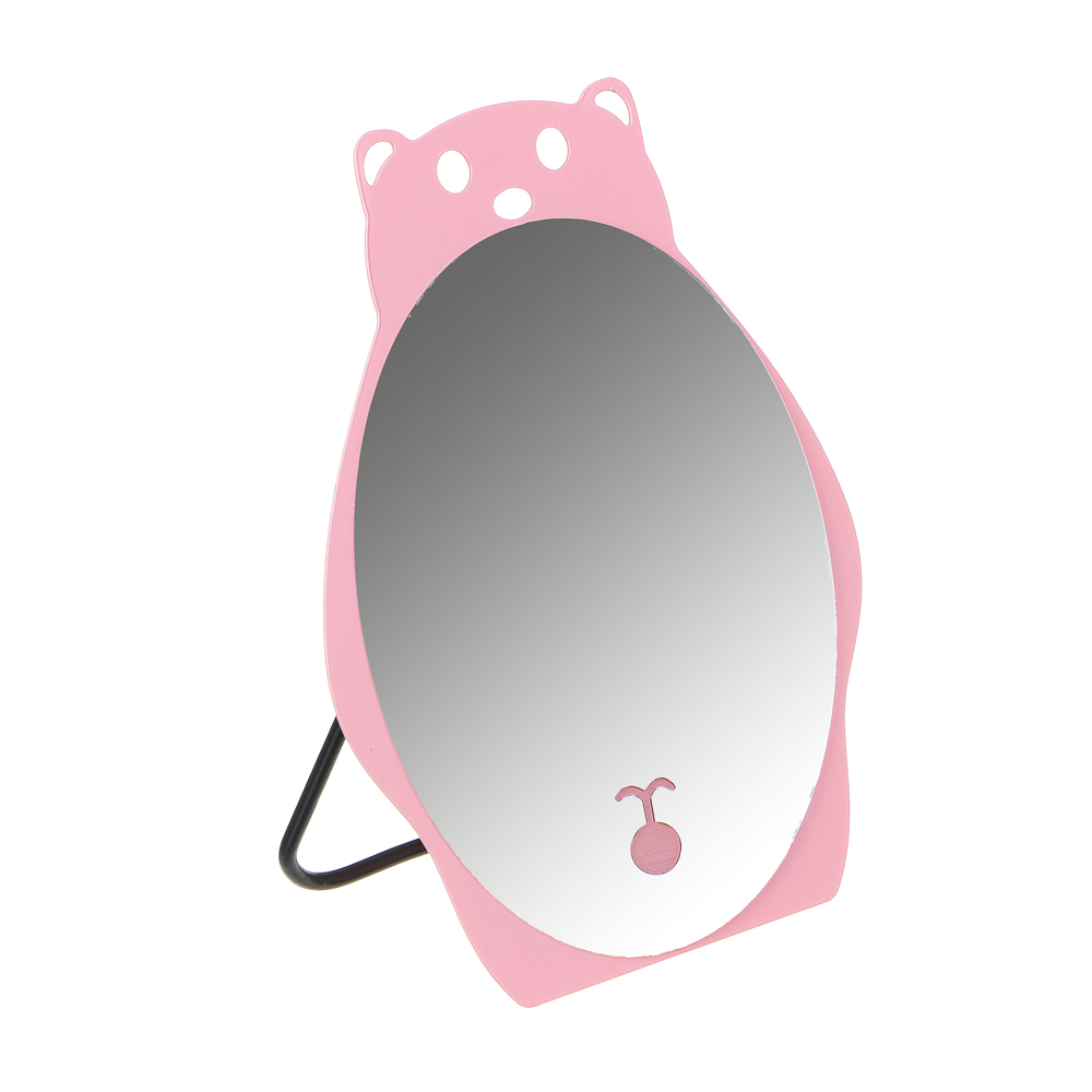 ЮНИLOOK Зеркало настольное, сплав, стекло, 14,5-17/17,8-21см, 4 дизайна - #2