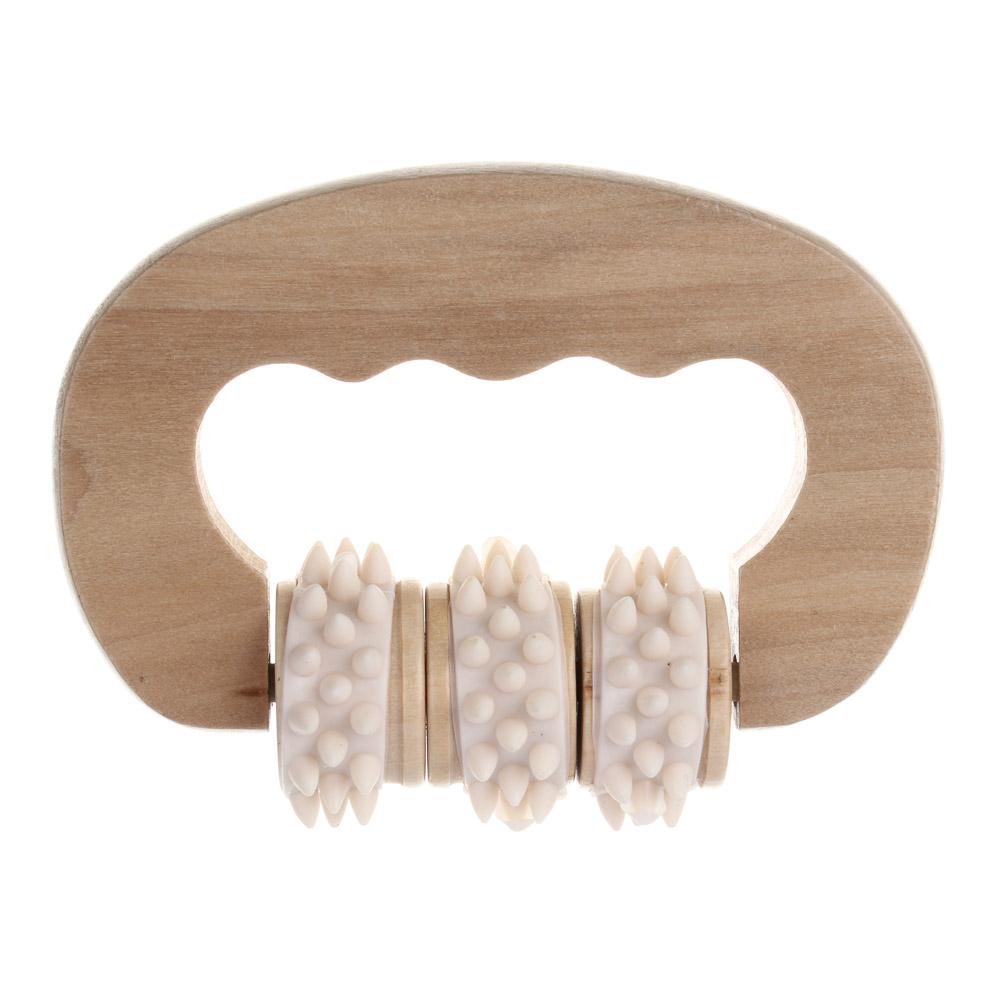 SILAPRO Max Массажный роллер 11х8х3.5см, дерево, PVC - #3