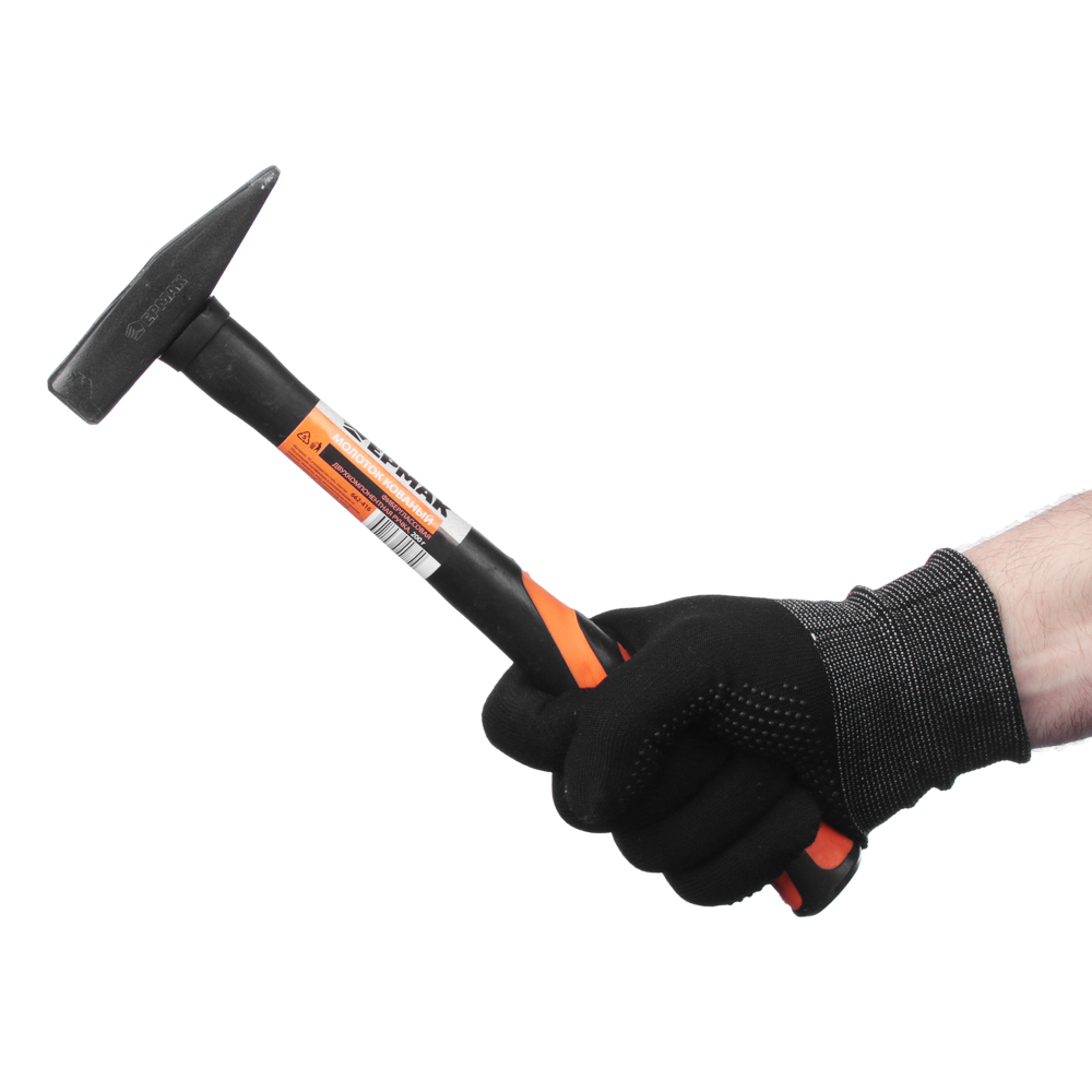 ЕРМАК Молоток кованый с фиберглассовой двухкомпонентной ручкой 200г - #7