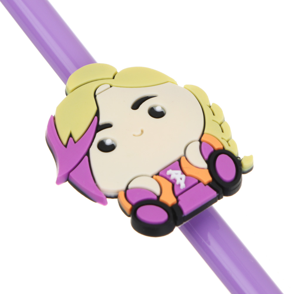 BY Набор трубочек для напитков с декором, 4 шт, пластик, 23 см, Русские Герои - #4