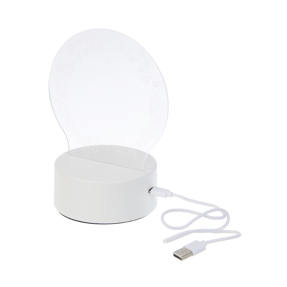 Светильник LED, 13x17x10 см, пластик, USB - #6