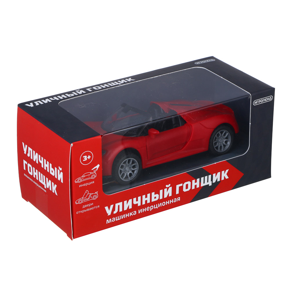 ИГРОЛЕНД Машина "Уличный гонщик", инерция, двери открываются, ABS, 15х6,5х7,7 см, 8 диз - #8