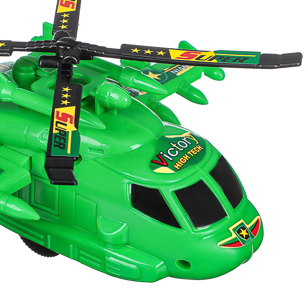 ИГРОЛЕНД Игрушка вертолет заводной, пластик, 16,4x24x8,5 см, 4 дизайна, для детей 3+ - #3