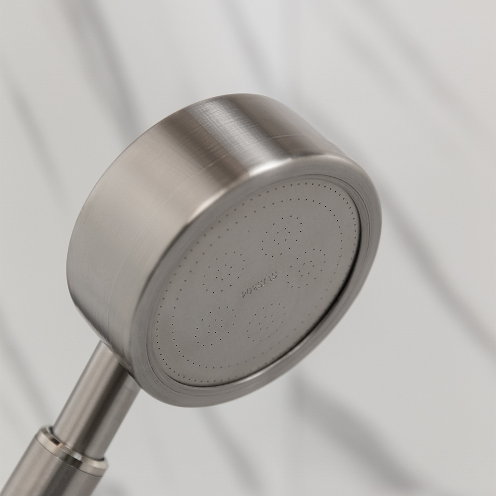 Лейка для душа водосберегающая, 1 режим, 80мм, микроточки, нержавеющая сталь 304, сатин - #11