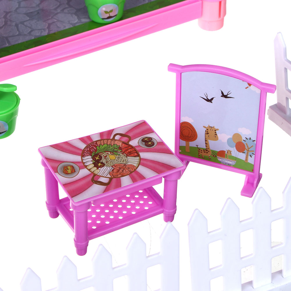 ИГРОЛЕНД Дом для куклы с акс., питомцами и  куклой, ABS, PP, - #6