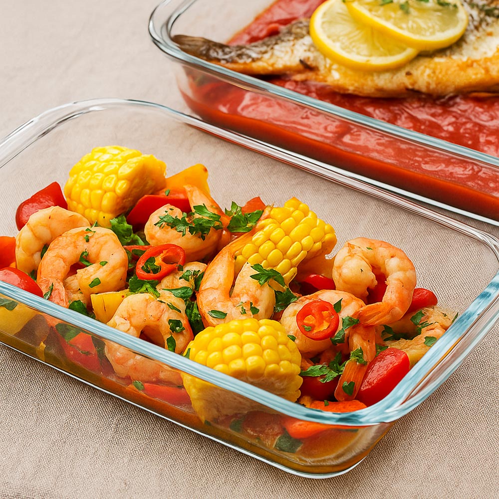 SATOSHI Форма для запекания жаропрочная прямоугольная, с ручками, стекло, 34,5х20,4х5,2см, 2,2л - #10